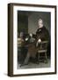 Portrait of American President William Henry Harrison (1773-1841), Seated. Engraving of the 19Th Ce-null-Framed Giclee Print