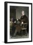 Portrait of American President William Henry Harrison (1773-1841), Seated. Engraving of the 19Th Ce-null-Framed Giclee Print