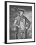 Portrait of American Revolutionary Israel Putnam Ready for Battle-null-Framed Giclee Print