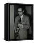 Portrait of American Saxophonist Lennie Niehaus, 1950S-Denis Williams-Framed Stretched Canvas