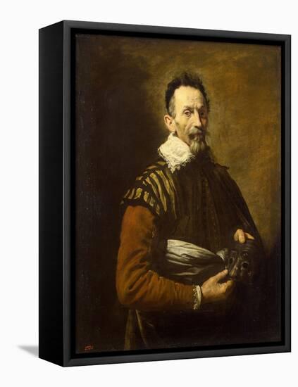 Portrait of an actor, 1620-1622-Domenico Fetti or Feti-Framed Stretched Canvas