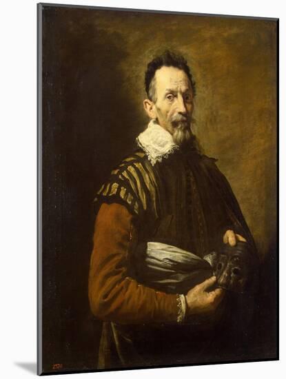 Portrait of an actor, 1620-1622-Domenico Fetti or Feti-Mounted Giclee Print