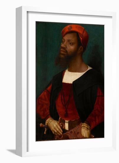 Portrait of an African Man, C.1530-Jan Mostaert-Framed Giclee Print