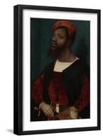 Portrait of an African Man (Christophle Le More?)-Jan Jansz Mostaert-Framed Art Print