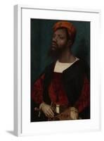 Portrait of an African Man (Christophle Le More?)-Jan Jansz Mostaert-Framed Art Print