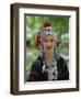 Portrait of an Akha Hill Tribe Woman in Traditional Clothing, Mae Hong Son Province-Gavin Hellier-Framed Photographic Print