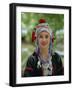 Portrait of an Akha Hill Tribe Woman in Traditional Clothing, Mae Hong Son Province-Gavin Hellier-Framed Photographic Print