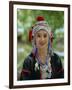 Portrait of an Akha Hill Tribe Woman in Traditional Clothing, Mae Hong Son Province-Gavin Hellier-Framed Photographic Print