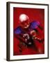 Portrait of an American Football Player Standing in a Tackle Pose-null-Framed Photographic Print