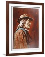 Portrait of an American Indian Man-John Shemitt Houser-Framed Limited Edition