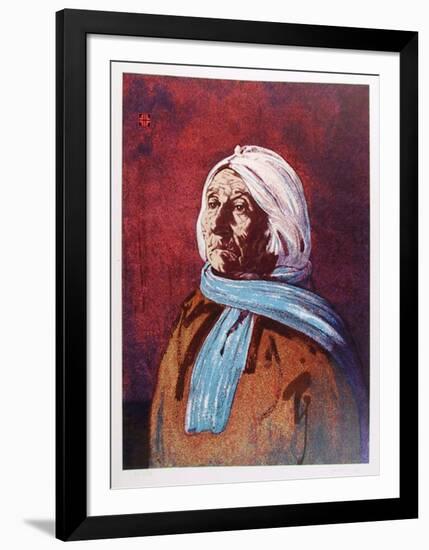 Portrait of an American Indian Woman-John Shemitt Houser-Framed Limited Edition