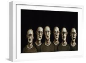 Portrait of an Anxious Man, 1986-Evelyn Williams-Framed Giclee Print