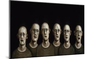 Portrait of an Anxious Man, 1986-Evelyn Williams-Mounted Giclee Print