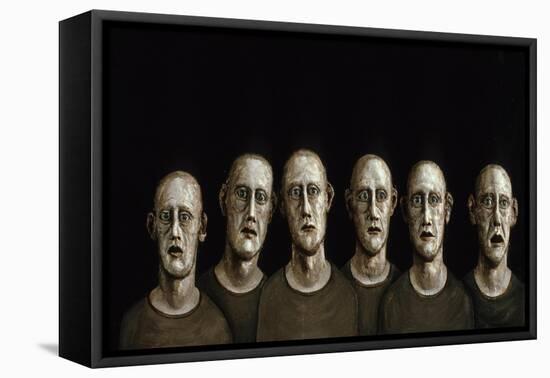 Portrait of an Anxious Man, 1986-Evelyn Williams-Framed Stretched Canvas