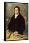 Portrait of an Architect, Berlin, 1820-W. Herbig-Framed Stretched Canvas