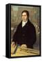 Portrait of an Architect, Berlin, 1820-W. Herbig-Framed Stretched Canvas