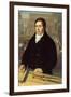 Portrait of an Architect, Berlin, 1820-W. Herbig-Framed Giclee Print