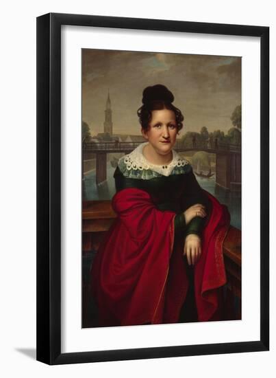 Portrait of an Architect's Wife, Berlin, 1821-W. Herbig-Framed Giclee Print