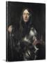 Portrait of an Armored Warrior-Sir Anthony Van Dyck-Stretched Canvas