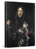 Portrait of an Armored Warrior-Sir Anthony Van Dyck-Stretched Canvas