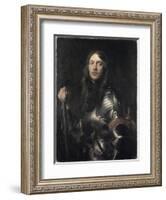 Portrait of an Armored Warrior-Sir Anthony Van Dyck-Framed Giclee Print