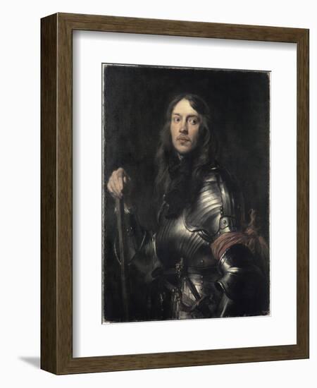 Portrait of an Armored Warrior-Sir Anthony Van Dyck-Framed Giclee Print