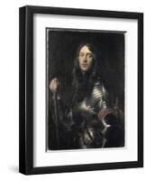 Portrait of an Armored Warrior-Sir Anthony Van Dyck-Framed Giclee Print