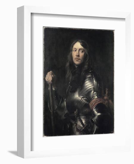 Portrait of an Armored Warrior-Sir Anthony Van Dyck-Framed Giclee Print