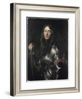 Portrait of an Armored Warrior-Sir Anthony Van Dyck-Framed Giclee Print
