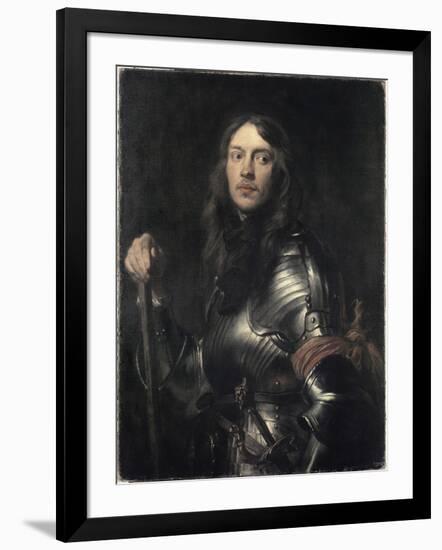 Portrait of an Armored Warrior-Sir Anthony Van Dyck-Framed Giclee Print