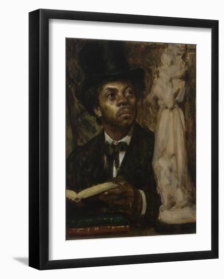 Portrait of an Art Connoisseur, possibly Ira Aldridge-Leon Herbo-Framed Giclee Print