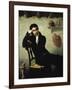 Portrait of an Artist in His Studio-Thomas Cole-Framed Giclee Print