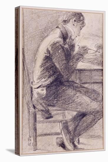 Portrait of an Artist Sketching, 1801-John Constable-Stretched Canvas