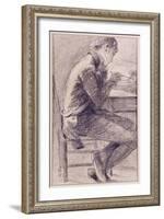 Portrait of an Artist Sketching, 1801-John Constable-Framed Giclee Print