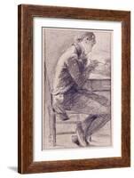 Portrait of an Artist Sketching, 1801-John Constable-Framed Giclee Print