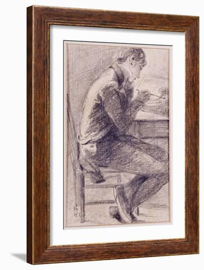 Portrait of an Artist Sketching, 1801-John Constable-Framed Giclee Print