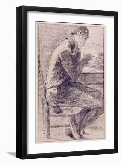 Portrait of an Artist Sketching, 1801-John Constable-Framed Giclee Print