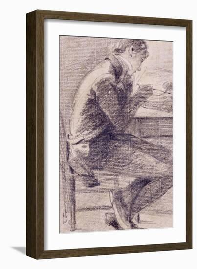 Portrait of an Artist Sketching, 1801-John Constable-Framed Giclee Print