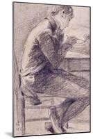 Portrait of an Artist Sketching, 1801-John Constable-Mounted Giclee Print