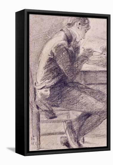 Portrait of an Artist Sketching, 1801-John Constable-Framed Stretched Canvas