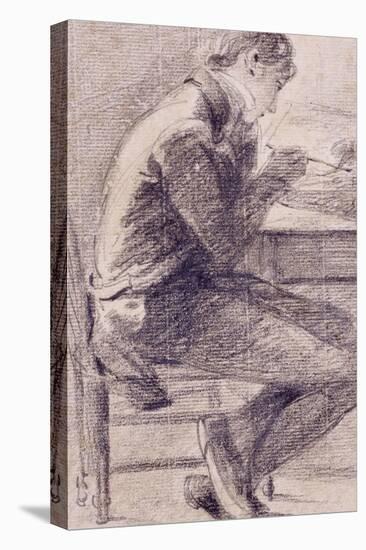 Portrait of an Artist Sketching, 1801-John Constable-Stretched Canvas