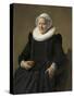 Portrait of an Elderly Lady, 1633-Frans Hals-Stretched Canvas