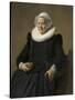 Portrait of an Elderly Lady, 1633-Frans Hals-Stretched Canvas