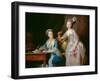 Portrait of an Elderly Lady with Her Daughter-Anne Vallayer-coster-Framed Giclee Print