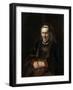 Portrait of an Elderly Woman, 1650-1652-Rembrandt van Rijn-Framed Giclee Print