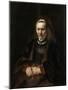 Portrait of an Elderly Woman, 1650-1652-Rembrandt van Rijn-Mounted Giclee Print