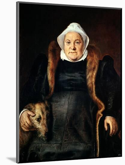 Portrait of an Elderly Woman Or, the Falconer's Wife, 1558-Frans Floris-Mounted Giclee Print