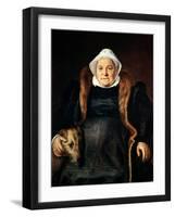 Portrait of an Elderly Woman Or, the Falconer's Wife, 1558-Frans Floris-Framed Giclee Print