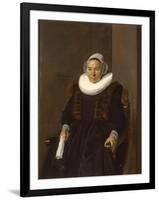 Portrait of an Elderly Woman, Traditionally Called Mevrouw Bodolphe, 1643-Frans Hals-Framed Giclee Print