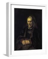 Portrait of an Elderly Woman-Rembrandt van Rijn-Framed Giclee Print